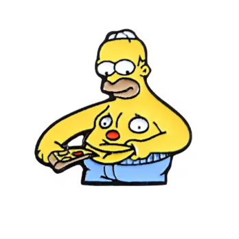 Pin Homero y Pizza